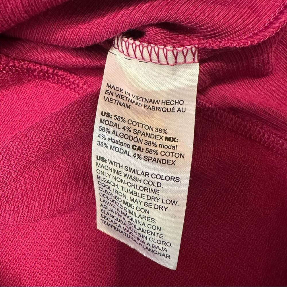 Chico's Zenergy Sz 1 US 8/10 M Long Sleeve Tunic‎ Top Pink V-Neck Basic Capsule - Picture 5 of 7